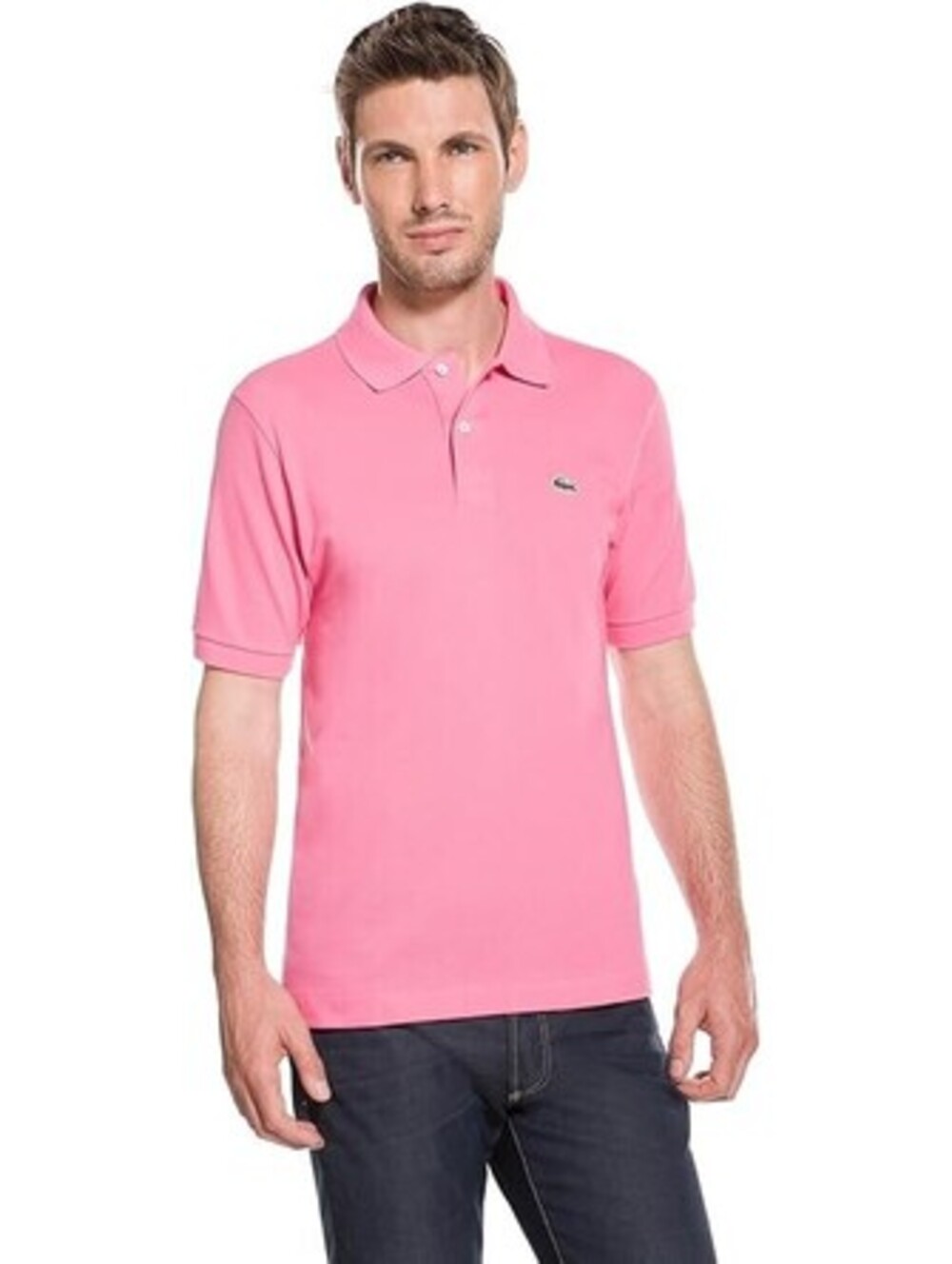 Lacoste Mens Legacy Short Sleeve L.12.12 Pique Polo Shirt, Friandise, Size 3-S